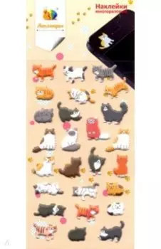 Набор зефирных наклеек "Кошки 3"