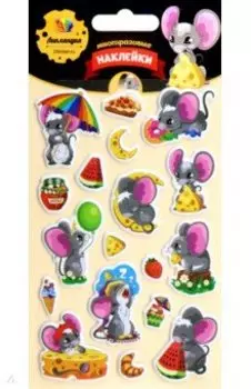 Набор зефирных наклеек Мыши