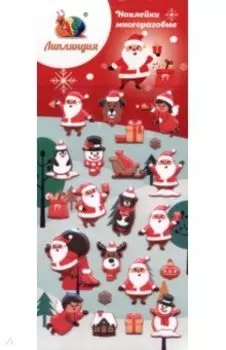 Набор зефирных наклеек Новый год