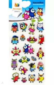 Набор зефирных наклеек "Совы"