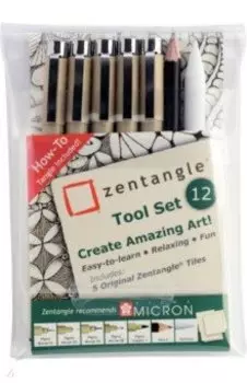 Набор Zentangle с капиллярными ручками, 12 предметов