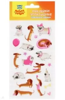 Наклейки гелевые Забавные собаки