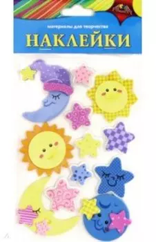 Наклейки из ЭВА Солнышко и месяц
