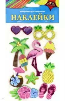Наклейки из ЭВА Яркие тропики, в ассортименте