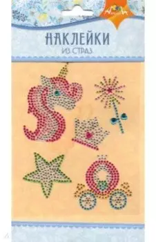Наклейки из страз "Единорог" (С3284-06)