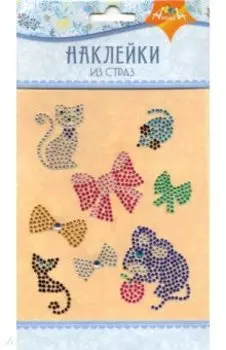 Наклейки из страз "Кошки-Мышки" (С3284-07)