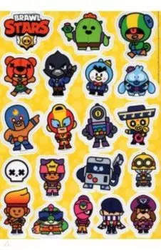 Наклейки магнитные Brawl Stars