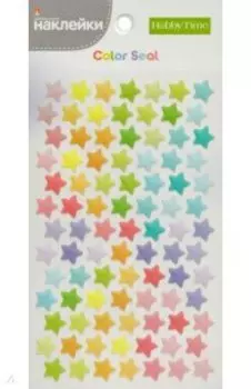 Наклейки объемные "Звезды и круги" 8 видов (2-141/10)
