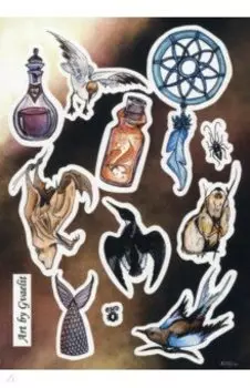 Наклейки Птичья магия