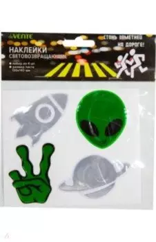 Наклейки световозвращающие Alien, 4 шт