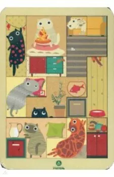 Настольная игра Тетрис большой. Коты и котики