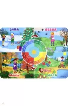 Настольное покрытие для лепки "Времена года", А3