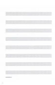 Нотная бумага, 50 листов, А5