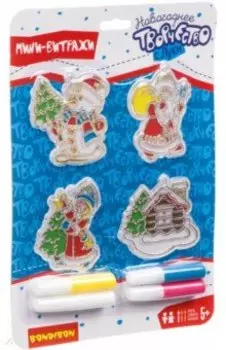 Новогодние украшения. Витраж. с Луки, 4шт. (ВВ3429)