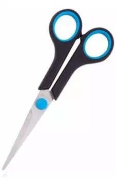 Ножницы, черные, 16 см.