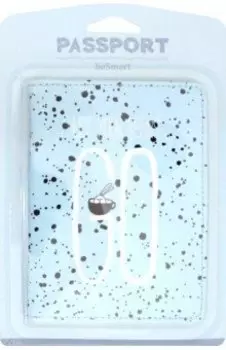 Обложка для паспорта "Bunny, точки" (N1912)