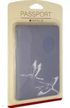 Обложка для паспорта "Wish" (IPC059/blue)