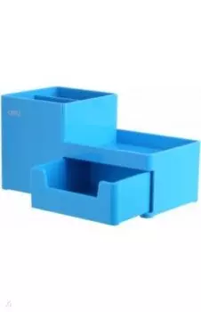 Органайзер настольный "Deli Rio" 4 отделения, голубой (EZ25130)