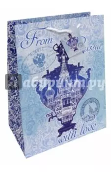 Пакет бумажный 26х32.4х12.7 Самовар (77273)