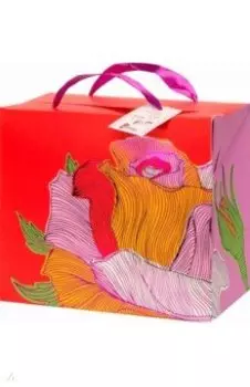 Пакет-коробка Роза