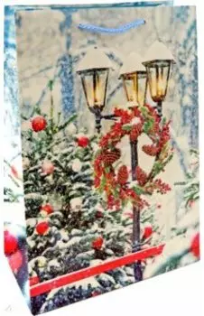 Пакет новогодний ламинированный