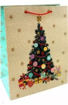 Пакет новогодний ламинированный