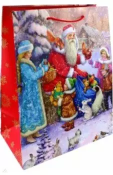 Пакет новогодний ламинированный