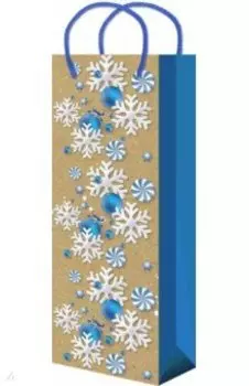 Пакет новогодний ламинированный, крафтовый