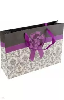 Пакет подарочная Фиолетовая лента