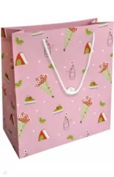 Пакет подарочный Bonjour, букет