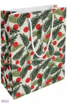Пакет подарочный Christmas, елки