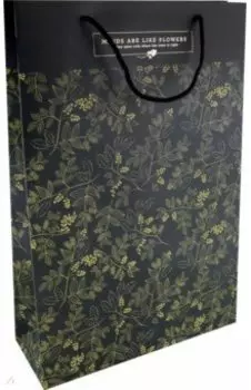 Пакет подарочный June, черный, 32*49см