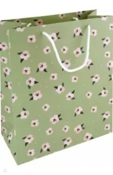 Пакет подарочный Pretty, зеленый, 25*32см