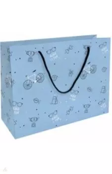Пакет подарочный Skate, голубой