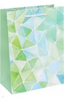 Пакет подарочный Витраж, зеленый