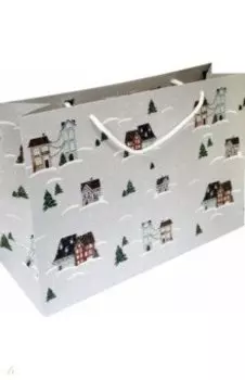 Пакет подарочный Winter. Домики