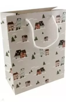 Пакет подарочный Winter. Домики