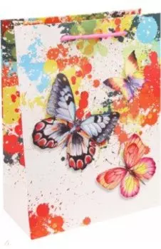 Пакет подарочный Замечательные бабочки