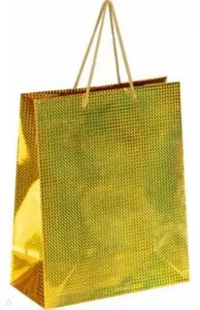 Пакет подарочный желтый