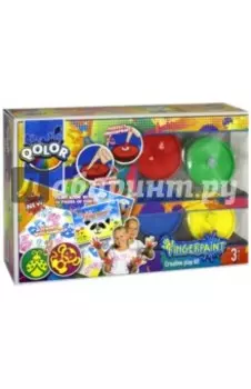 Пальчиковые краски с формами (4 цветов) (991-17)