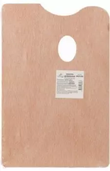 Палитра деревянная, прямоугольная