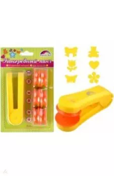 Панч конгревный для тиснения с 6 сменными насадками рисунка (16 мм) (37212)