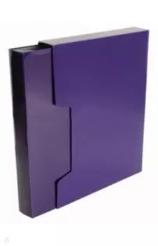 Папка 100 вкладышей, A4, пластик, черничный