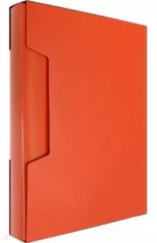 Папка 100 вкладышей, A4, пластик, красная