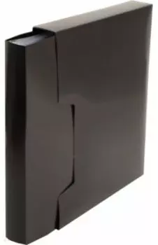 Папка 100 вкладышей, DeLuxe, черная