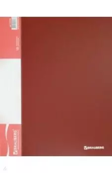 Папка 10 вкладышей, стандарт, красная