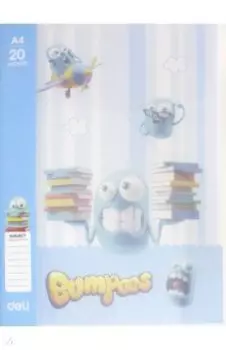 Папка А4, 20 вкладышей "Bumpees" ассорти (EZ55002)