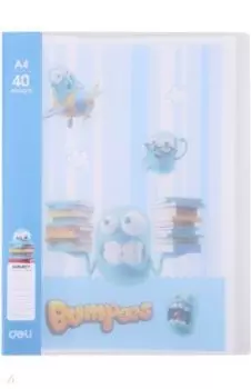 Папка А4, 40 вкладышей "Bumpees" ассорти (EZ55202)