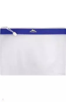 Папка А4, Голубой, молния (С5289-01)