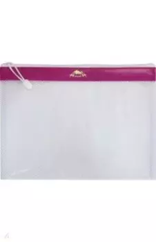 Папка А4, Розовый, молния (С5289-04)